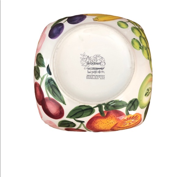 TableTops Unlimited Set of 2 Hand Painted 5.5” Sorbet Bowls - Picture 4 of 4